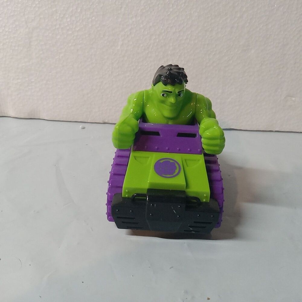 Marvel Incredible Hulk Purple Green Car Super Hero Adventures Pullback Racer Toy